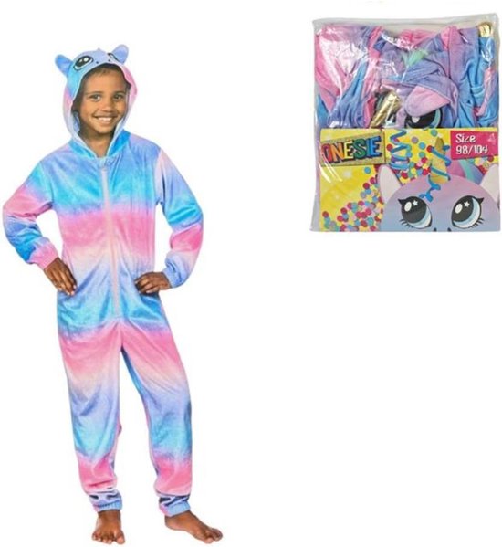 Unicorn Onesie Maat 98 104 Eenhoorn verkleedkleding Carnavalskleding Kinderen . bol