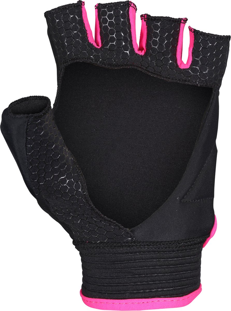 Grays hockeyhandschoenen Touch Zwart / Fluo Roze - maat LH - maat XS
