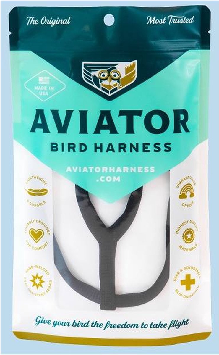 Aviator Papegaaien tuigje XL - papegaaien tuigje - tuigje papegaai X-Large - harnas papegaai - vogel harnas