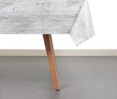 Raved Tafelzeil Houtlook  140 cm x  160 cm - Grijs - PVC - Afwasbaar