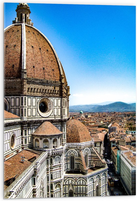 Acrylglas - Torens van de Kathedraal van Florence, Italië - 50x75 cm Foto op Acrylglas (Wanddecoratie op Acrylaat)