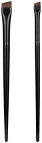 Bol.com Wenkbrauw Contour Borstel - Set van 2 stuks - Wenkbrauw & Eyeliner Borstel - Draagbare Kleine Hoek Wenkbrauw Borstel - V... aanbieding