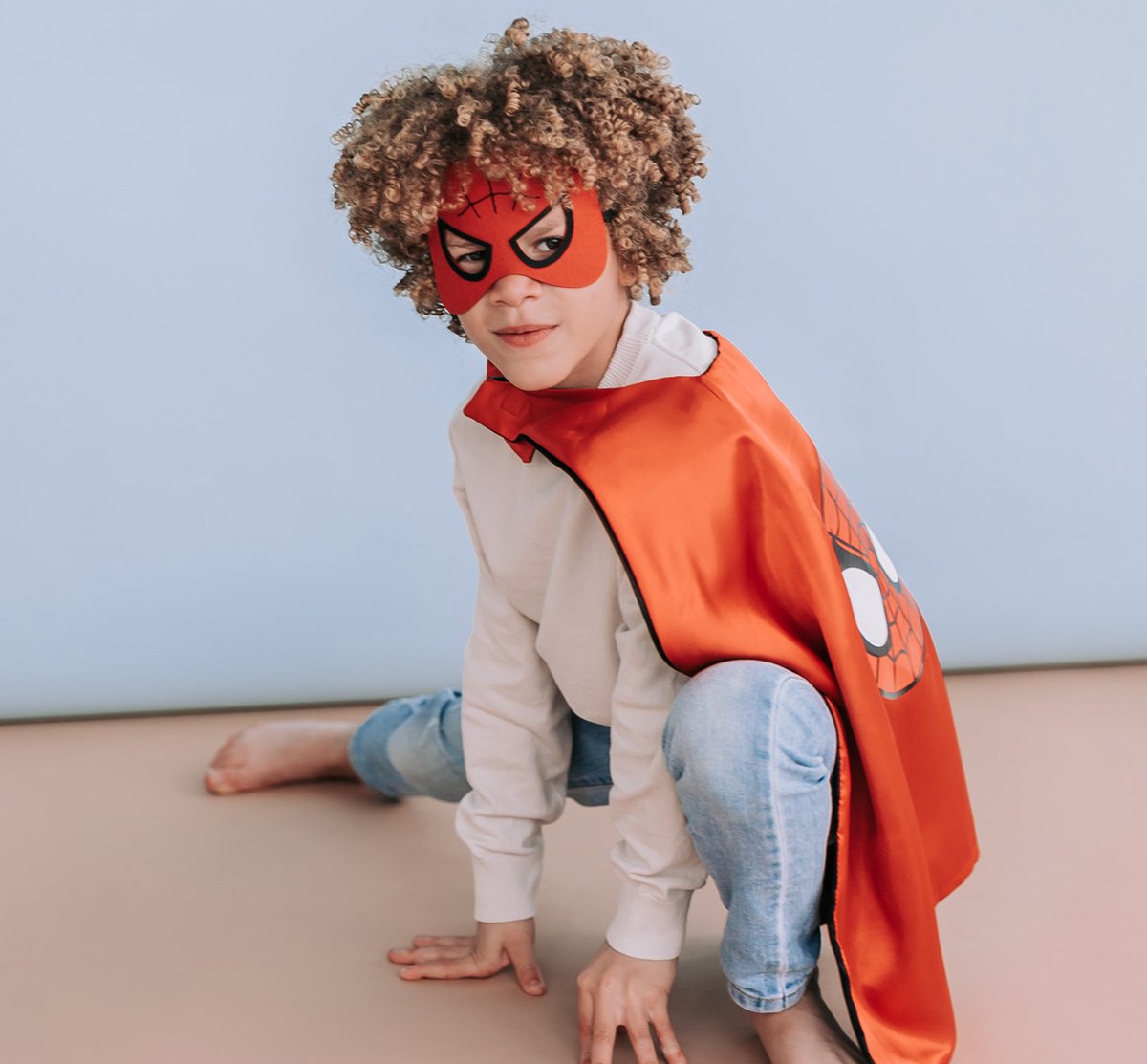 Jobber Toys Superhelden Set Rood/Zwart - Capes, Maskers, Armbanden — afbeelding 3