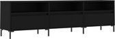 vidaXL - Tv-meubel - 150x30x44,5 - cm - bewerkt - hout - zwart