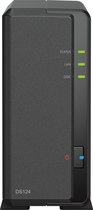 Synology DS124 - NAS - Western Digital RED 4TB (1x 4TB)