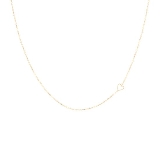 OOZOO Jewellery - Goudkleurige ketting met een hart - SN-2040
