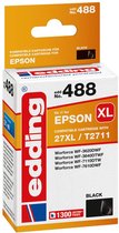 Edding Inktcartridge vervangt Epson 27XL / T2711 Compatibel Single Zwart EDD-488 18-488