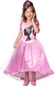 Rubies - Barbie Kostuum - Kinder Princess Barbie Kostuum Meisje - Roze, Zwart - Maat 116 - Carnavalskleding - Verkleedkleding