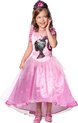 Rubies - Barbie Kostuum - Kinder Princess Barbie Kostuum Meisje - Roze, Zwart - Maat 128 - Carnavalskleding - Verkleedkleding