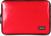 MacBook Air 15 inch hoes van gerecycled materiaal - Rode laptop sleeve/case voor de MacBook Air 15 inch M3/M2 (2023/2024)
