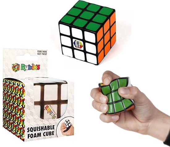 Balle anti-stress Rubik's cube - 3x3 - Fidget pour la main - 1 exemplaire -  Puzzle -... | bol
