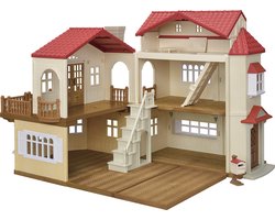 Sylvanian Families 5708- Groot poppenhuis met geheime speelkamer- poppenhuis- te combineren met Startershuis ( 5567) tot een mega poppenhuis
