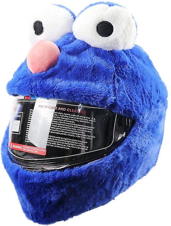 Cookie Monster - Couvre casque - Moto - Scooter - Universel - Accessoires  de vêtements