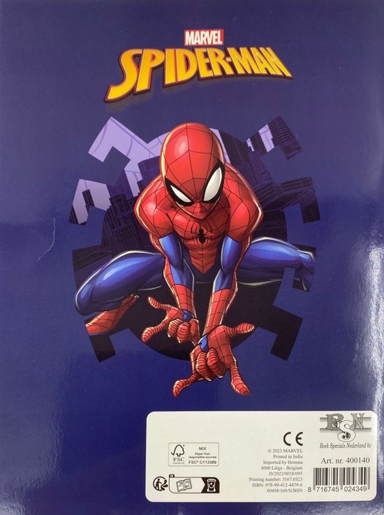 Marvel - livre - les aventures de spider-man, jeux educatifs