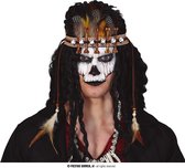 Fiestas Guirca - Voodoo veren hoofdband - Halloween - Halloween accessoires - Halloween verkleden