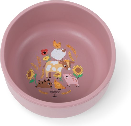 LABEL'TOUR - Kinderservies - Siliconen baby kommetje - BPA-vrij baby servies - Luxe babyvoeding kom – Magnetron, Oven en Vaatwasser bestendig - Milieuvriendelijk baby eetgerei - Hoogwaardig baby servies - Baby cadeau-ideeën