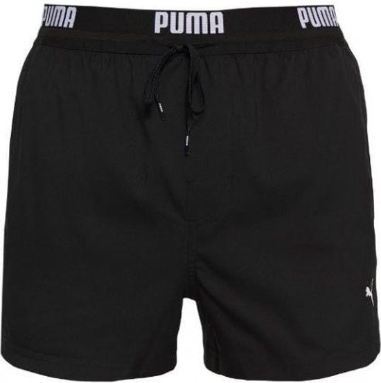 PUMA Swim Logo Short Heren Zwembroek - zwart - Maat M