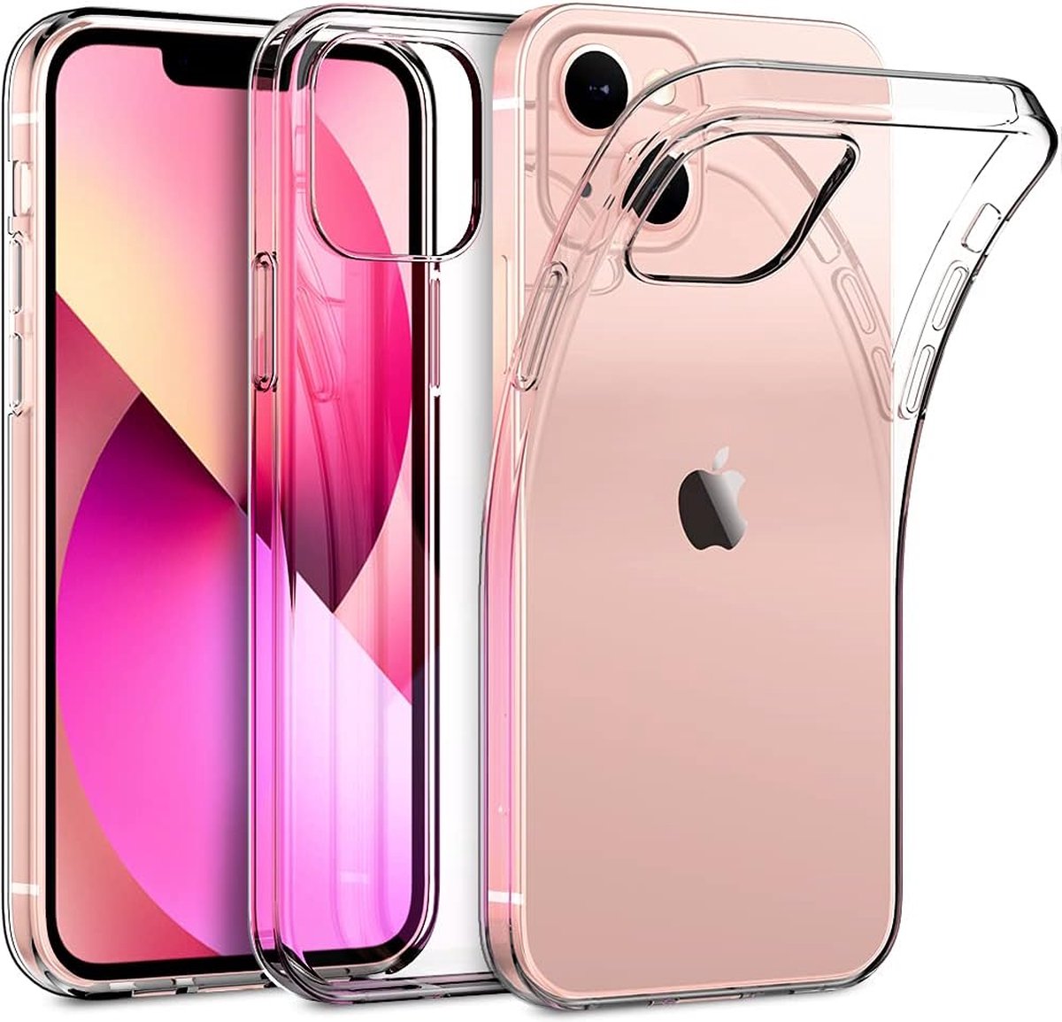 Casemania Hoesje Geschikt voor Apple iPhone 15 Transparant - Siliconen Back Cover