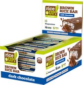 RiceUP! Melkchocolade Bar - Glutenvrij - Met Probiotica & Magnesium - 20 Stuks - Voordeelverpakking