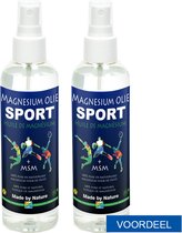 Magnesium Olie + MSM SPORT van Himalaya Magnesium | Set 2x 200 ml Magnesium Olie Spray | Magnesium olie voor Spieren