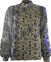 Chemisier Poools 333229 - Olive/Noir