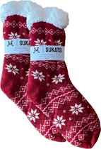 Sukats® Huissokken - Homesocks - Maat 36-41 - Anti-Slip - Fluffy Sokken - Huissokken Dames - Slofsokken - Variant 22 - Meerdere Maten en Varianten