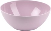 Plasticforte Serveerschaal/saladeschaal - D20 x H8 cm - kunststof - roze