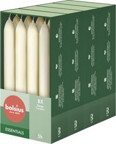 Bolsius - Bougies chandelles lisses - 17 cm - 32 pièces - Ivoire