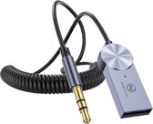 George Napoli Récepteur USB Bluetooth Aux Récepteur - Voiture - Émetteur Bluetooth 5.0 - Émetteur - Câble - Mains Libres - Rond