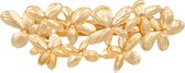 Haarspeld Bloemen Metaal 7,5cm Goud Patentspeld Haar Speld Klem Hair Clip Gold Flowers