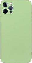 Mobigear Hoesje geschikt voor Apple iPhone 15 Pro Telefoonhoesje Flexibel TPU | Mobigear Colors Backcover | iPhone 15 Pro Case | Back Cover - Groen