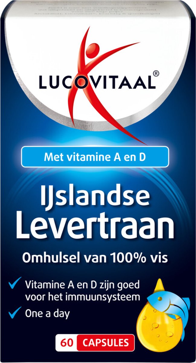 Goedkoopste 2x Lucovitaal IJslandse Levertraan 60 capsules