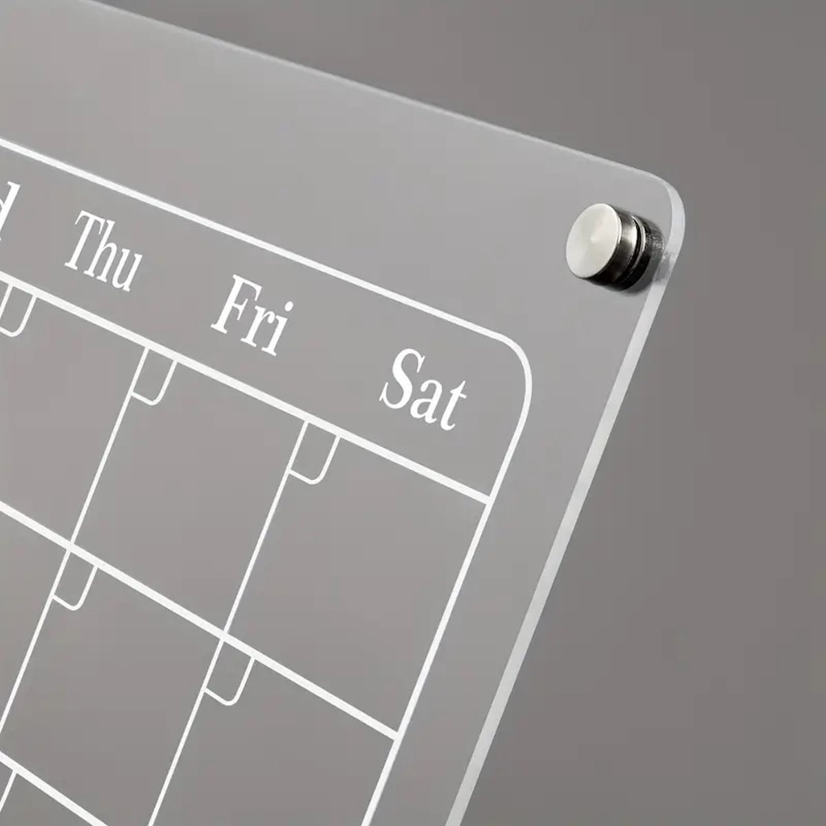 Repus - Magnetisch Acrylic Schrijfbord Set - Stiften - Koelkast - Werk - Notitie bord - Kalender - Plannen - To do list - Transparant - 30x40cm — cadeau in Kalenders & Planners - foto 3