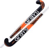 Grays composiet hockeystick GR5000 Midbow Jun Stk Zwart / Oranje - maat 34.0