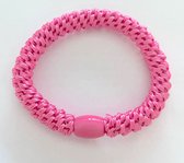 Roze haarelastiek - Ook te gebruiken als armband - Extra grip en lief voor je haar - Damesdingetjes
