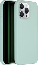 Accezz Hoesje Geschikt voor iPhone 15 Pro Max Hoesje Siliconen - Accezz Liquid Silicone Backcover Geschikt voor MagSafe - blauw