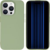 iMoshion Hoesje Geschikt voor iPhone 15 Pro Hoesje Siliconen - iMoshion Color Backcover - groen