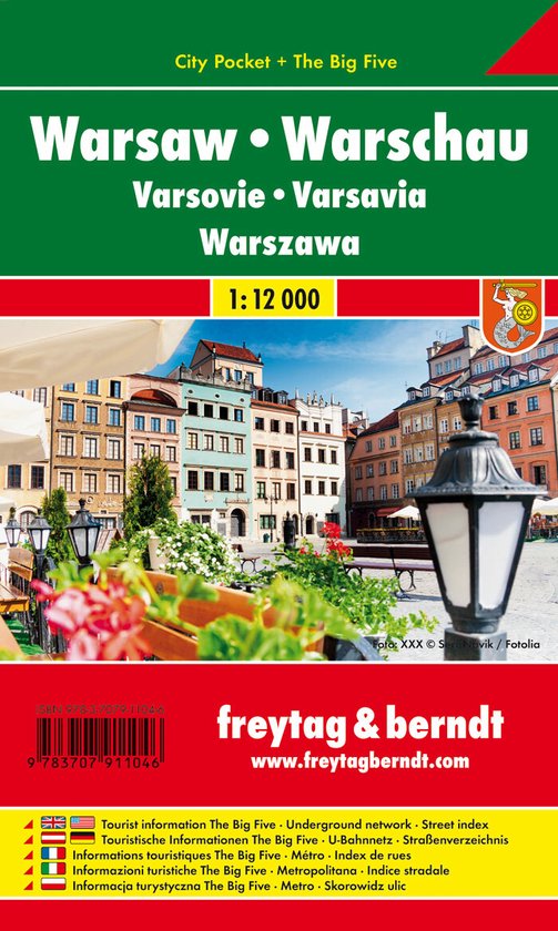 F&B Warschau city pocketmap - cover
