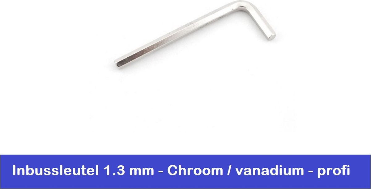 INBUSSLEUTEL 1.3 MM - CHROOM VANADIUM - STIFTSLEUTEL - DUITSE KWALITEIT - ATHLET