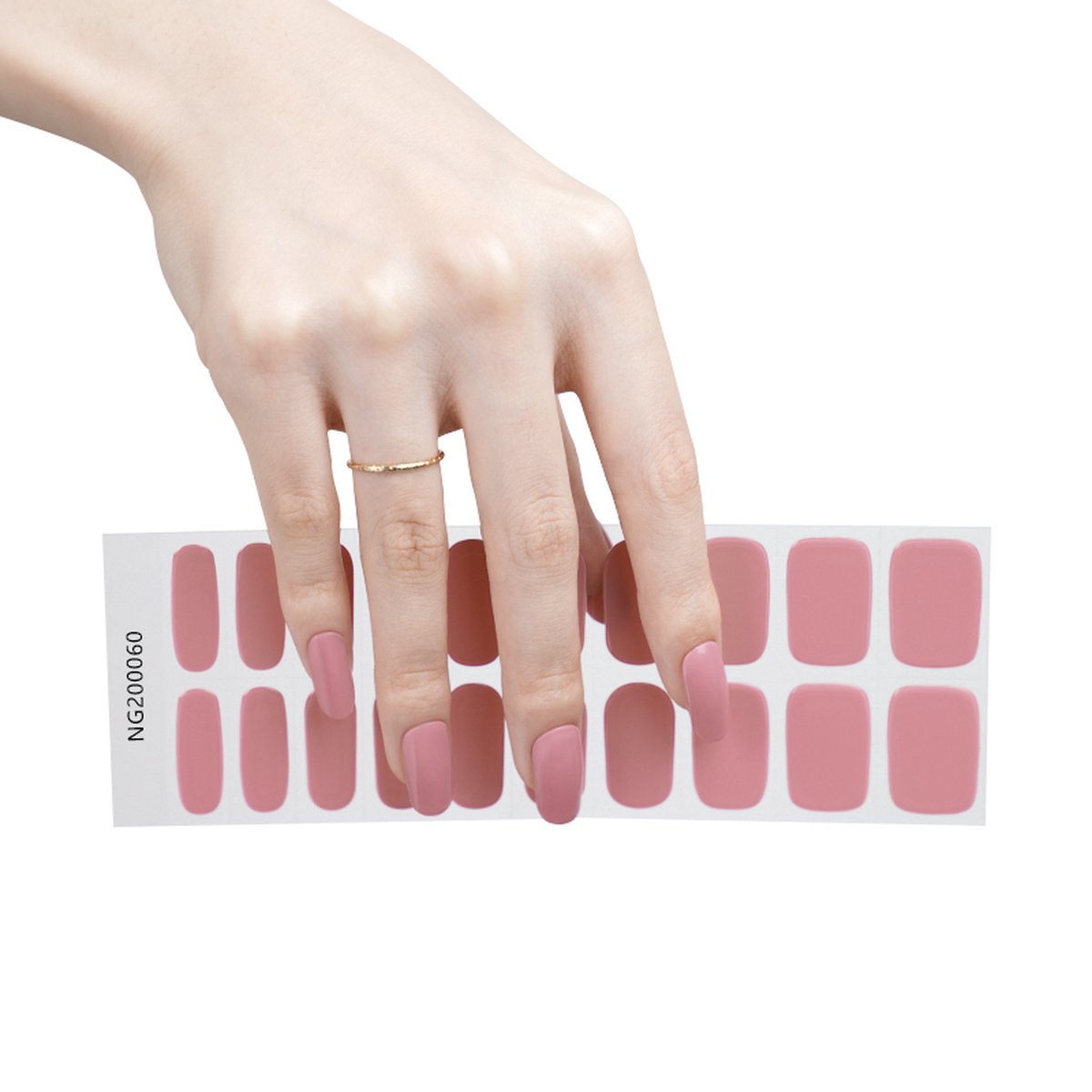 Goedkoopste Gel Nail Wraps – Gel Nagel Wraps – Gel Nail Stickers – Gel Nagel Folie - UV lamp – Dusky Pink