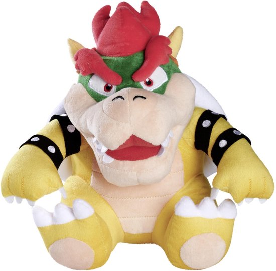 Super Mario Bowser knuffel - Multicolour pluche van 30 cm
