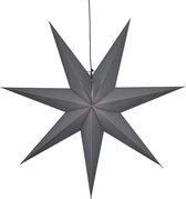 Star Trading Poinsettia Ozen de Star Trading, étoile en papier 3D Noël en gris, étoile décorative à suspendre avec câble, raccord E14, Ø : 100 cm