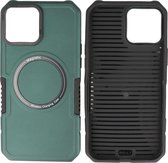 iPhone 12 Pro Max MagSafe Hoesje - Shockproof Back Cover - Donker Groen