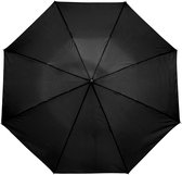 Bol.com Kleine opvouwbare/inklapbare paraplu zwart 93 cm diameter - Regenbescherming aanbieding