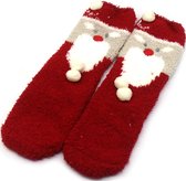 Sokken Fluffy - Kerstman - Katoen - Uniseks - Schoenmaat 35-40