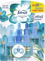 Febreze Ambi Pur 3Volution Crocus Bell (Crocus & Bluebell) - Recharge - Pack de 2 - 2 x 90 jours (édition limitée)