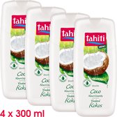 Tahiti Douchegel Kokos 4 x 300ml - Douchegel Voordeelverpakking