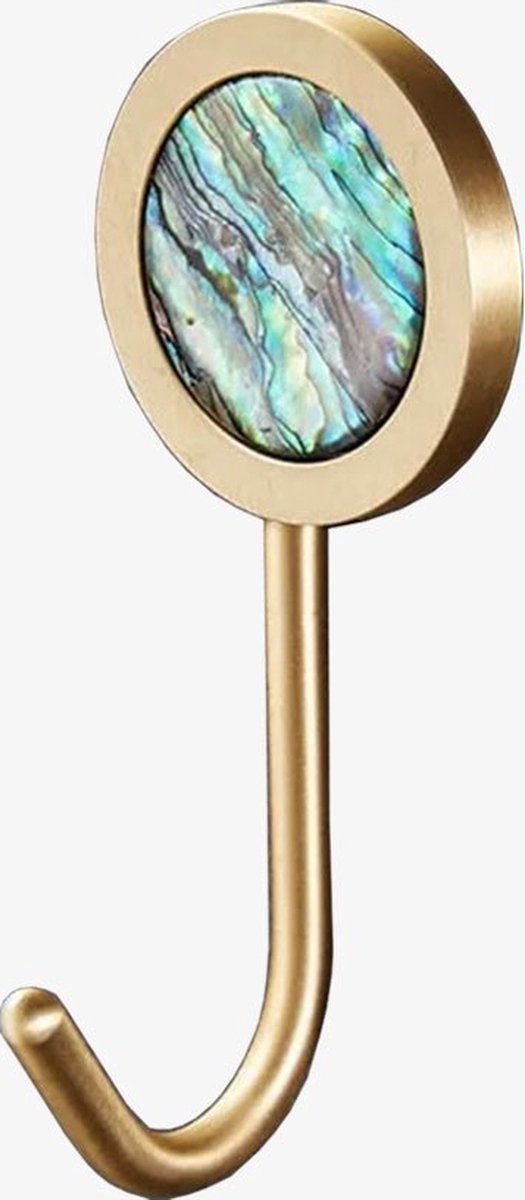 Wandhaakjes Mint | Handdoekhaakjes | Twee stuks | Goud | Groen | Blauw | Luxe design | Multifunctioneel | Wandhaakjes | Handdoekhouder | Goud Handdoek Haakjes | Lijm wandhaak | Kapstokhaak