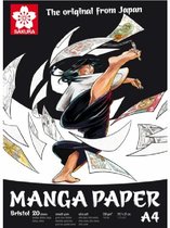 Manga Papier - Wit - A4 - 250 gram - Sakura - 20 vel