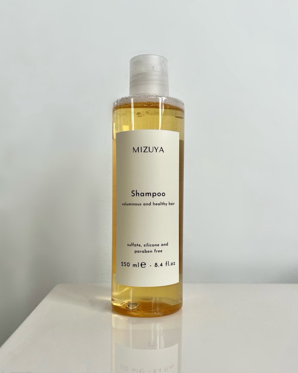 Mizuya Natuurlijke Shampoo Meer Volume En Gezond Haar Zonder Sulfaten, SLS, Parabenen en Siliconen